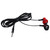 3.5mm Plug Wired in-ear Earphone, Support Wire Control, Cable Length: 1m(Red)