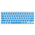 ENKAY for MacBook Air 11.6 inch (US Version) / A1370 / A1465 4 in 1 Frosted Hard Shell Plastic Protective Case with Screen Protector & Keyboard Guard & Anti-dust Plugs(Blue)