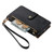 For iPhone 12 mini Love Zipper Lanyard Leather Phone Case(Black)