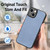 For iPhone 12 mini Carbon Fiber Texture Leather Back Cover Phone Case(Blue)