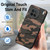 For vivo X90 Pro Camouflage Leather Back Cover Phone Case(Blue)