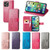 For iPhone 15 Plus Four-leaf Clasp Embossed Buckle Leather Phone Case(Gray)