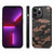 For iPhone 13 Pro Camouflage Leather Back Cover Phone Case(Brown)