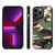 For iPhone 13 Pro Camouflage Leather Back Cover Phone Case(Green)