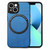 For iPhone 13 mini Solid Color Leather Skin Back Cover Phone Case(Blue)