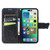 For iPhone 15 Butterfly Love Flower Embossed Leather Phone Case(Black)