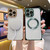 For iPhone 12 Pro Square Magsafe Electroplating TPU Phone Case(Golden)