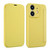 For iPhone 12 mini Imitate Liquid Skin Feel Leather Phone Case with Card Slots(Yellow)