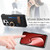 For iPhone 15 Pro Litchi Leather Oil Edge Ring Card Back Phone Case(Black)