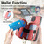 For iPhone 15 Plus Crossbody Multi-function Zipper Wallet Phone Case(Pink)