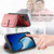 For iPhone 15 Plus Crossbody Multi-function Zipper Wallet Phone Case(Pink)