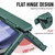 For Samsung Galaxy Z Fold5 5G Diamond Case-film Integral Hinge Shockproof Phone Case with Pen(Green)