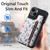 For iPhone 14 Plus Retro Painted Zipper Wallet Back Phone Case(Black)