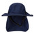 Summer Outdoor Cycling Sunscreen Hat Hiking Sun Hat Wild Windproof Fisherman Hat(Royal Blue)