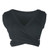 Sexy Ladies Knit Sleeveless Straps Lumbar Short Vest Bottoming Shirt, Size:XL(Dark Gray)