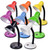 Vintage Iron LED Desk Lamp Push Button Switch Eye Protection Reading Led Light Table Lamps(Blue)
