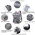 Doglemi Pet Outing Backpack Dog Shoulder Chest Bag Breathable Mesh Dog Cat Bag, Size:L(Blue)