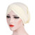 Modal Stretch Cloth Forehead Cross Headscarf Cap Chemotherapy Cap(Beige)