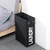 Drawstring Style Laundry Hamper PU Bottom Oxford Cloth Dirty Clothes Storage Bag Small Foldable Laundry Basket(Black)