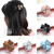 Fashion Women Hair Claw Elegant Mini Simple Colorful Bun Hair Accessories(White)