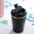 Double Stainless steel 304 Coffee Mug Car Thermos Mug Travel Thermo Cup 380ml(Black)