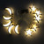 3m 20 Lights USB Model LED Star Moon Light String Eid Al-Adha Decorative Pendant(Star Moon-Warm White)