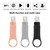 64GB USB 3.0 + 8 Pin + USB-C / Type-C 3 in 1 Mobile Computer Metal U-Disk(Silver)