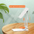 Desktop Foldable Liftable Anti-Skid Mobile Phone And Tablet Stand(White)