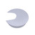 2 PCS Desk Computer Desktop Zinc Alloy Round Threading Box Hole Cover, Hole Diameter: 35mm (Matte Silver)
