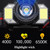TG-TD009 LED Strong Headlamp Head-Mounted USB Rechargeable Zoom Sensor Headlamp, Colour: White Light