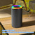 Wireless Bluetooth Speaker with RGB Light Portable Waterproof Small Audio(Orange Red)