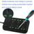 T24 2m 3000W 6 Plugs + PD + 4-USB Ports Multifunctional Flame-Retardant Socket With Switch(US Plug)