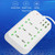 T24 2m 3000W 6 Plugs + PD + 4-USB Ports Multifunctional Flame-Retardant Socket With Switch(US Plug)