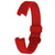 Solid Color Silicone Watch Band for FITBIT Alta / HR, Size: L(Karst Red)