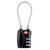 JASIT TSA719 Zinc Alloy 3-Digit Password TSA Lock Travel Luggage Padlock(Black)