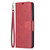 For Samsung Galaxy S21 Ultra 5G Lambskin Texture Pure Color Horizontal Flip PU Leather Case with Holder & Card Slots & Wallet & Lanyard(Red)