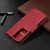 For Samsung Galaxy S21 Ultra 5G Lambskin Texture Pure Color Horizontal Flip PU Leather Case with Holder & Card Slots & Wallet & Lanyard(Red)