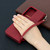 For Samsung Galaxy S21 Ultra 5G Lambskin Texture Pure Color Horizontal Flip PU Leather Case with Holder & Card Slots & Wallet & Lanyard(Red)