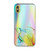 For iPhone XS Max Laser Marble Pattern Clear TPU Shockproof Protective Case(Yellow)