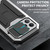 For iPhone 13 Pro R-JUST Sliding Camera Shockproof Life Waterproof Dust-proof Metal + Silicone Protective Case with Holder (Silver)