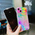 For iPhone 13 Pro Laser Marble Pattern Clear TPU Shockproof Protective Case (Green)