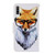 For Galaxy A50 3D Colored Drawing Horizontal Flip PU Leather Case with Holder & Card Slots & Wallet(Fox)
