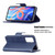 For Xiaomi Redmi Note 11 5G/Note 11T 5G/Poco M4 Pro 5G Retro Lambskin Texture Pure Color Horizontal Flip Leather Phone Case with Holder & Card Slots & Wallet & Lanyard(Blue)