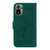For Xiaomi Redmi Note 10 4G / 10S Butterfly Rose Embossed Leather Phone Case(Green)