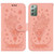 For Samsung Galaxy Note20 Butterfly Rose Embossed Leather Phone Case(Pink)