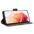 For Samsung Galaxy S21 5G Skin Feel Calf Pattern Horizontal Flip Leather Case with Holder & Card Slots & Photo Frame(Brown)