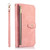 For iPhone 13 Pro Max Dream 9-Card Wallet Zipper Bag Leather Phone Case(Pink)