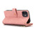 For iPhone 12 mini Dream 9-Card Wallet Zipper Bag Leather Phone Case(Pink)