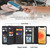 For iPhone 12 / 12 Pro Zipper Wallet Detachable MagSafe Leather Phone Case(Black)