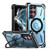 For Samsung Galaxy S22 Ultra 5G Armor Series Holder Phone Case(Blue)